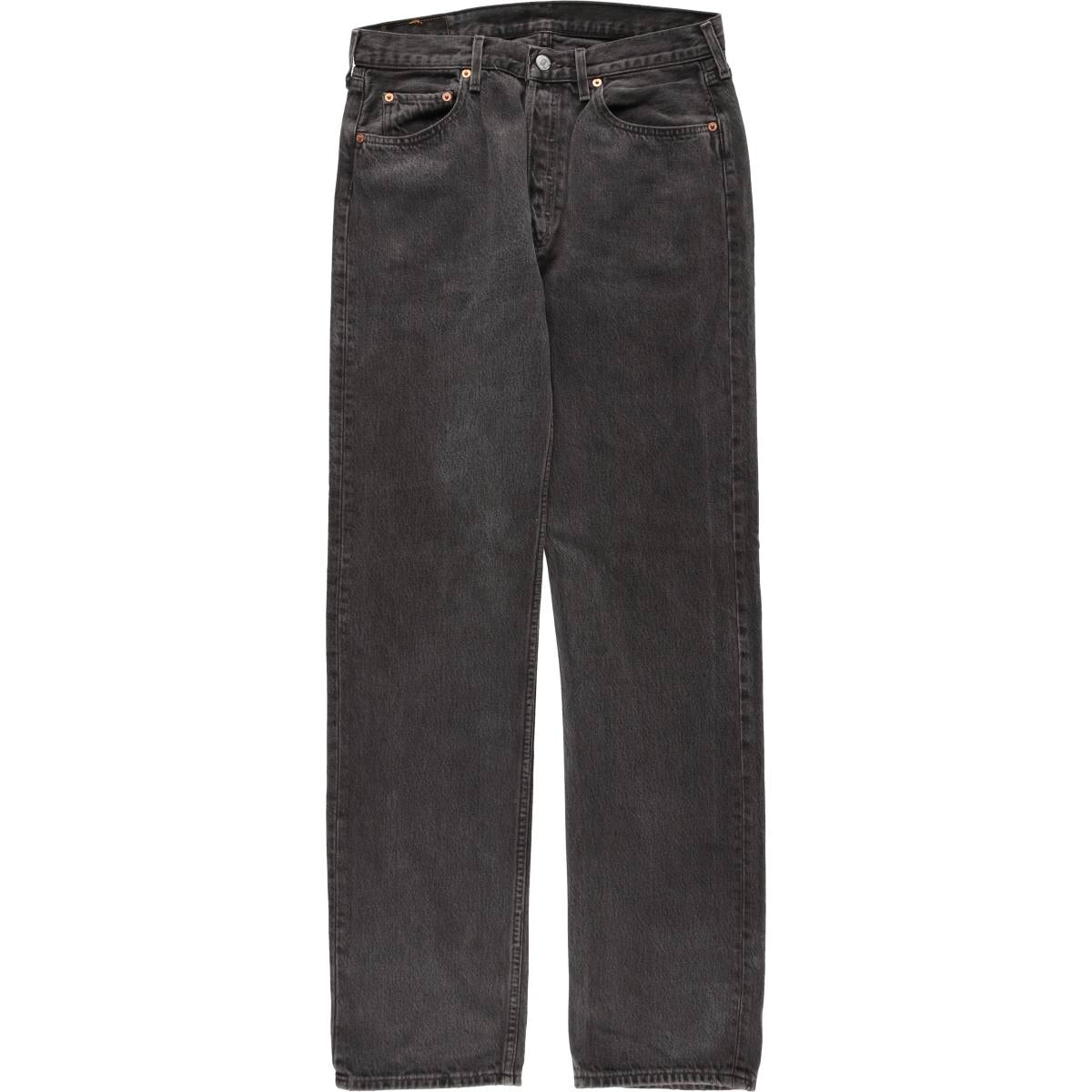 古着 90年代 リーバイス Levi's 501-0145 ブラックデニム ストレートデニムパンツ メンズw33相当 ヴィンテージ/eaa638375