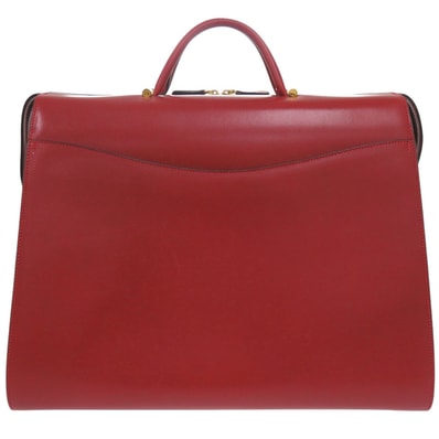 ダンヒル ヴィンテージ レザー レッド ボストンバッグ