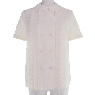 極美品 グッチ ブラウス アイボリー レディース 36 627402