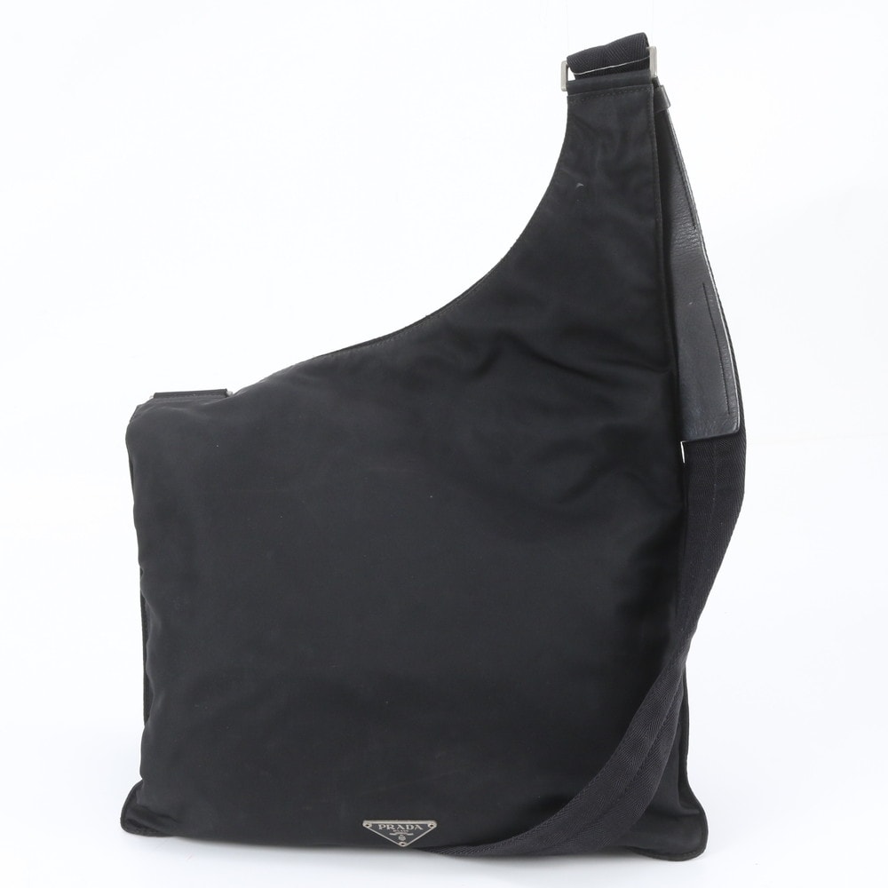 ■美品 プラダ テスート ナイロントライアングルロゴショルダーバッグ