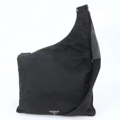 ■美品 プラダ テスート ナイロントライアングルロゴショルダーバッグ