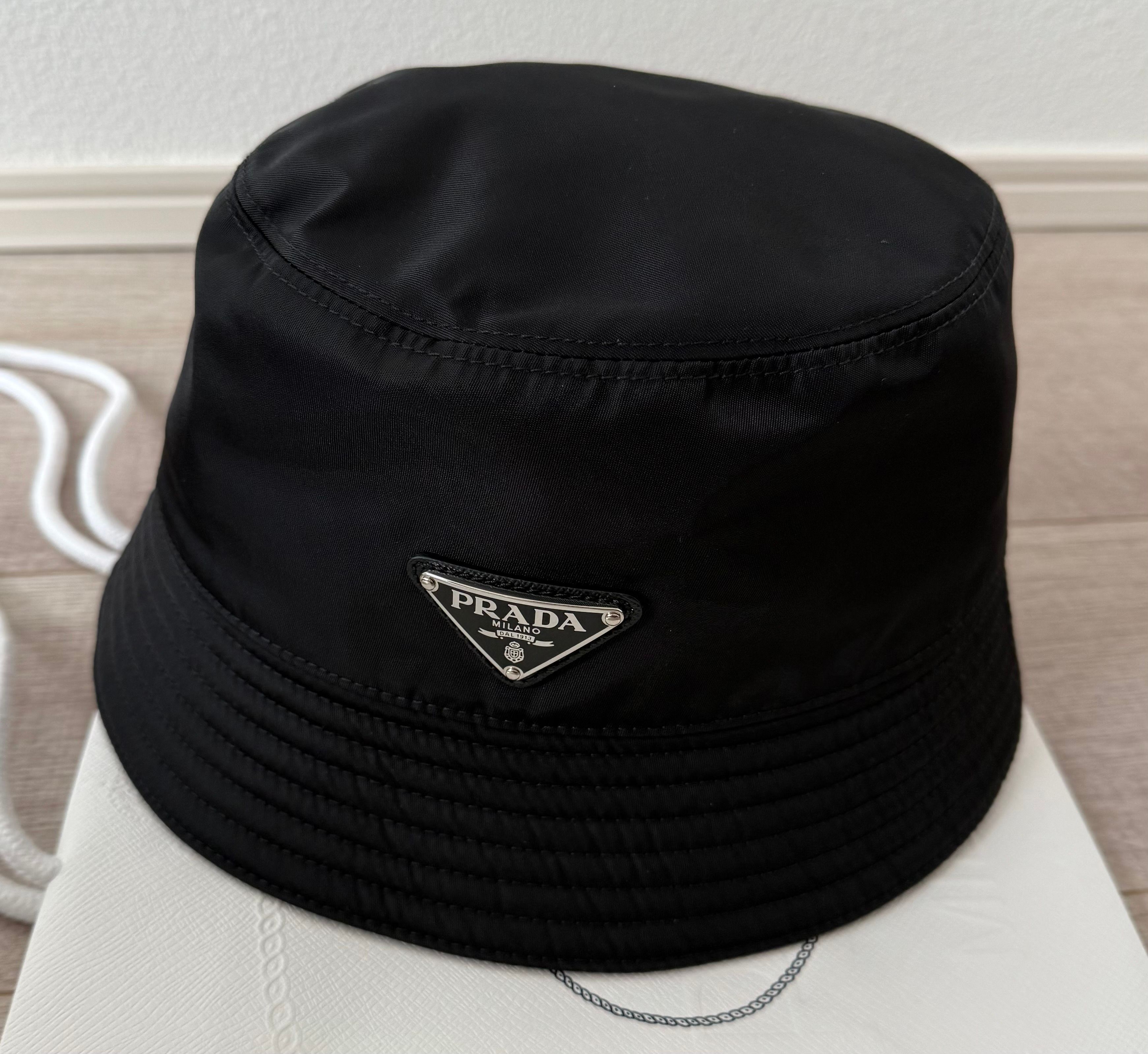 PRADA Re-Nylon Bucket Hat "Black"