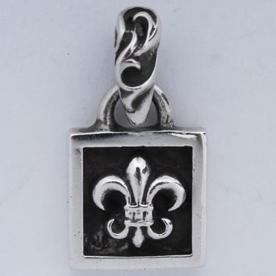 Chrome Hearts Framed BS Fleur Charm "Silver"