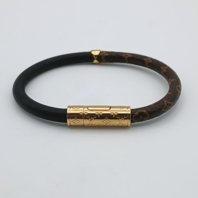 LOUIS VUITTON ルイ・ヴィトン ブレスレット・デイリー コンフィデンシャル M8276E モノグラム キャンバス ブラウン レディース【中古】