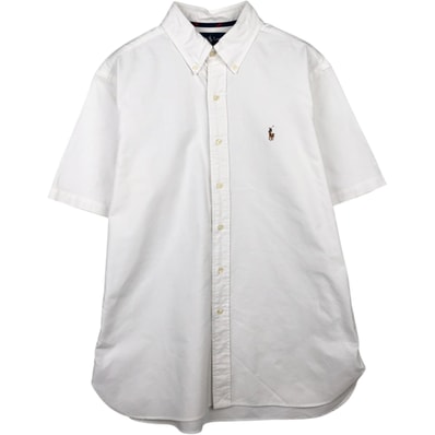 古着 ラルフローレン Ralph Lauren CLASSIC FIT 半袖 ボタンダウンシャツ メンズL相当/eaa641033