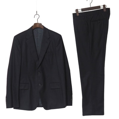 ■美品■PRADA プラダ スーツ サイズジャケット46R/パンツ48R テーラード ブレザー シングルジャケット スラックス イタリア製 ブランド古着【中古】20260728/RB0285