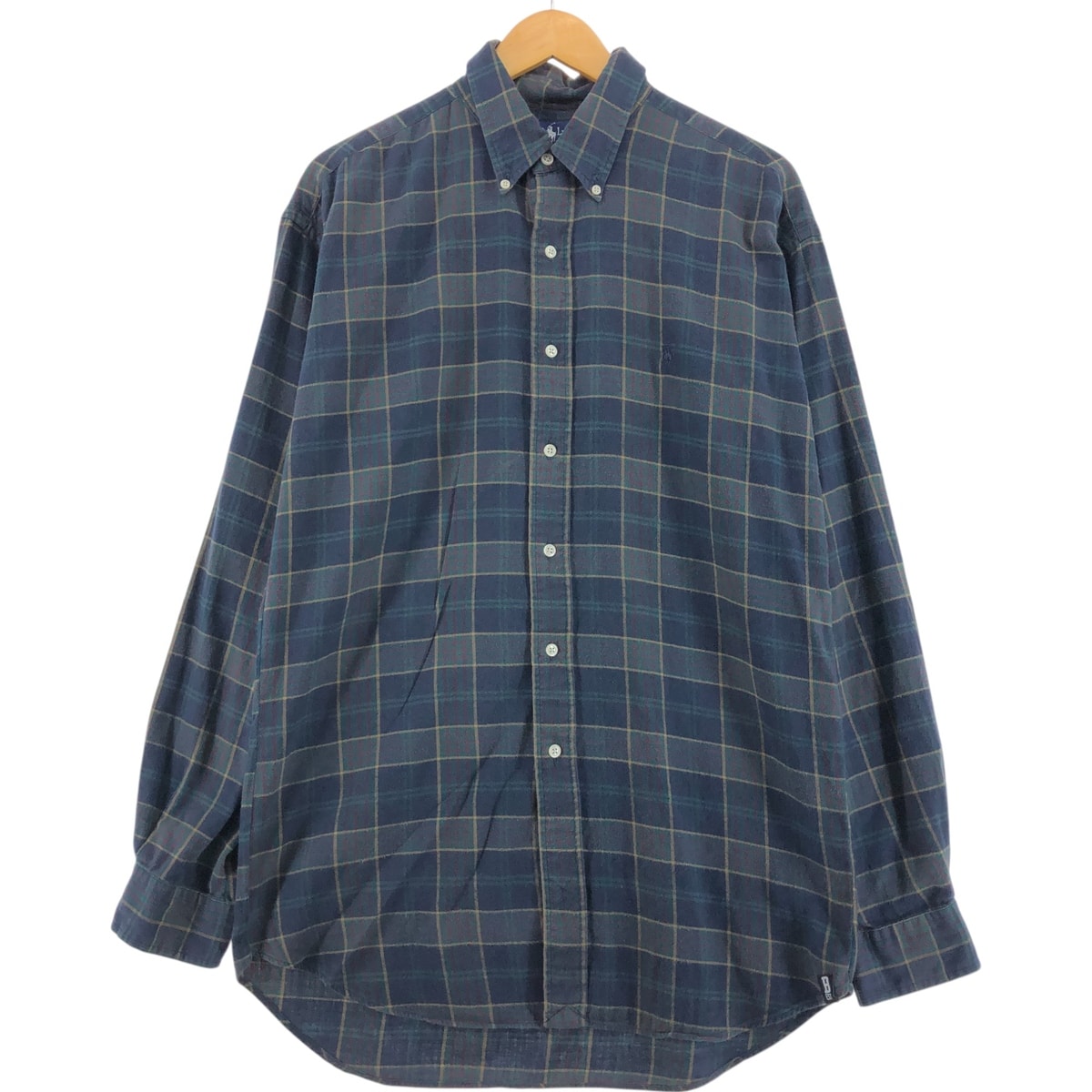 古着 ラルフローレン Ralph Lauren 長袖 ボタンダウンチェックシャツ メンズL相当/eaa514332