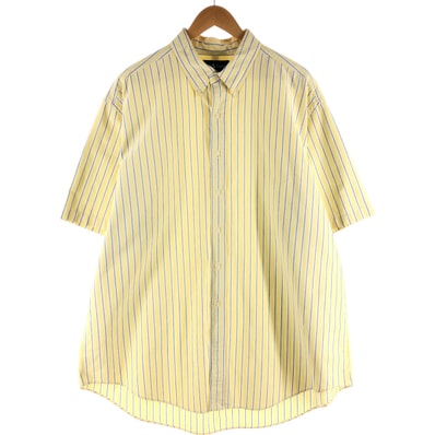 古着 ラルフローレン Ralph Lauren CUSTOM FIT 半袖 ボタンダウン ストライプシャツ メンズXXL相当/eaa539477