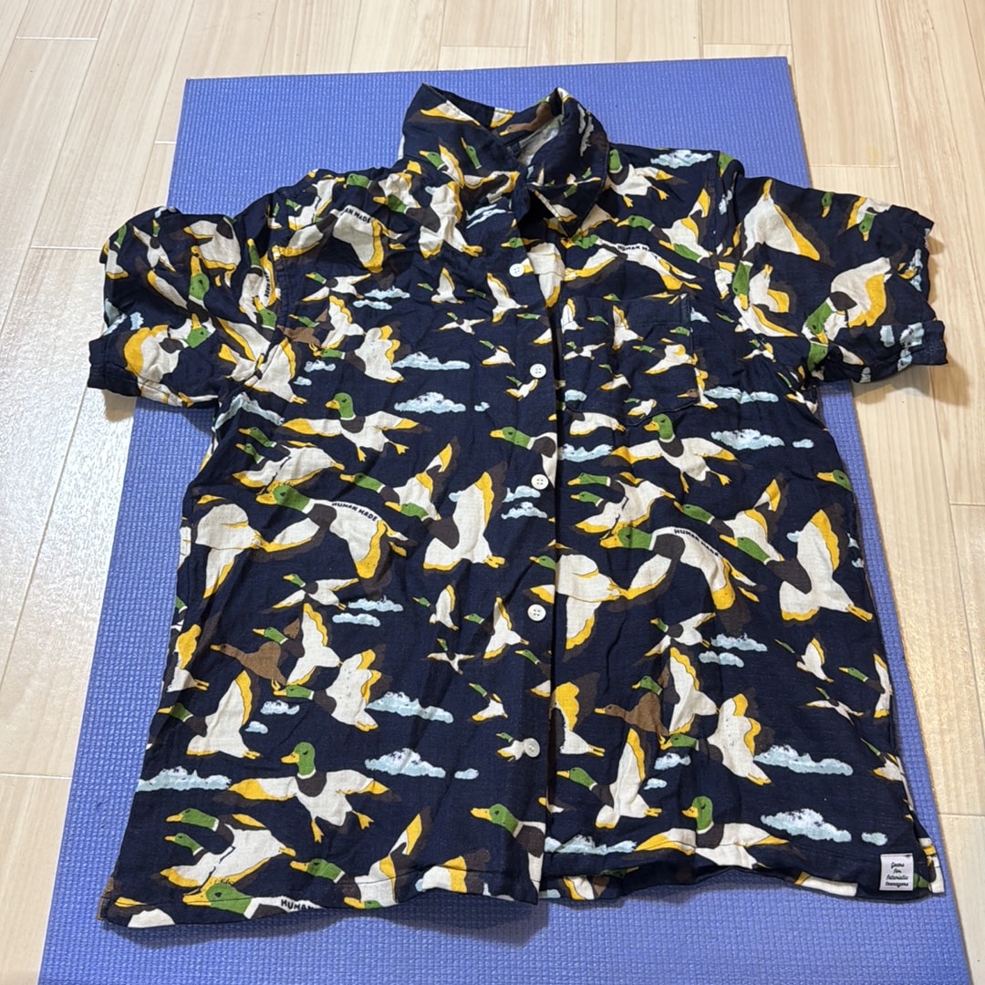 HUMAN MADE Duck Gauze Aloha Shirt "Navy"