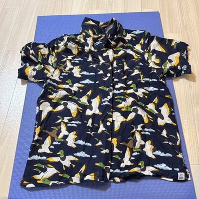 HUMAN MADE Duck Gauze Aloha Shirt "Navy"
