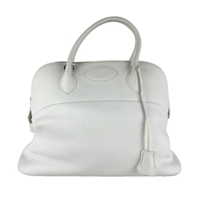 エルメス HERMES ハンドバッグ ショルダーバッグ ボリード 35 トリヨンクレマンス ホワイト シルバー レディース【中古】 z9992