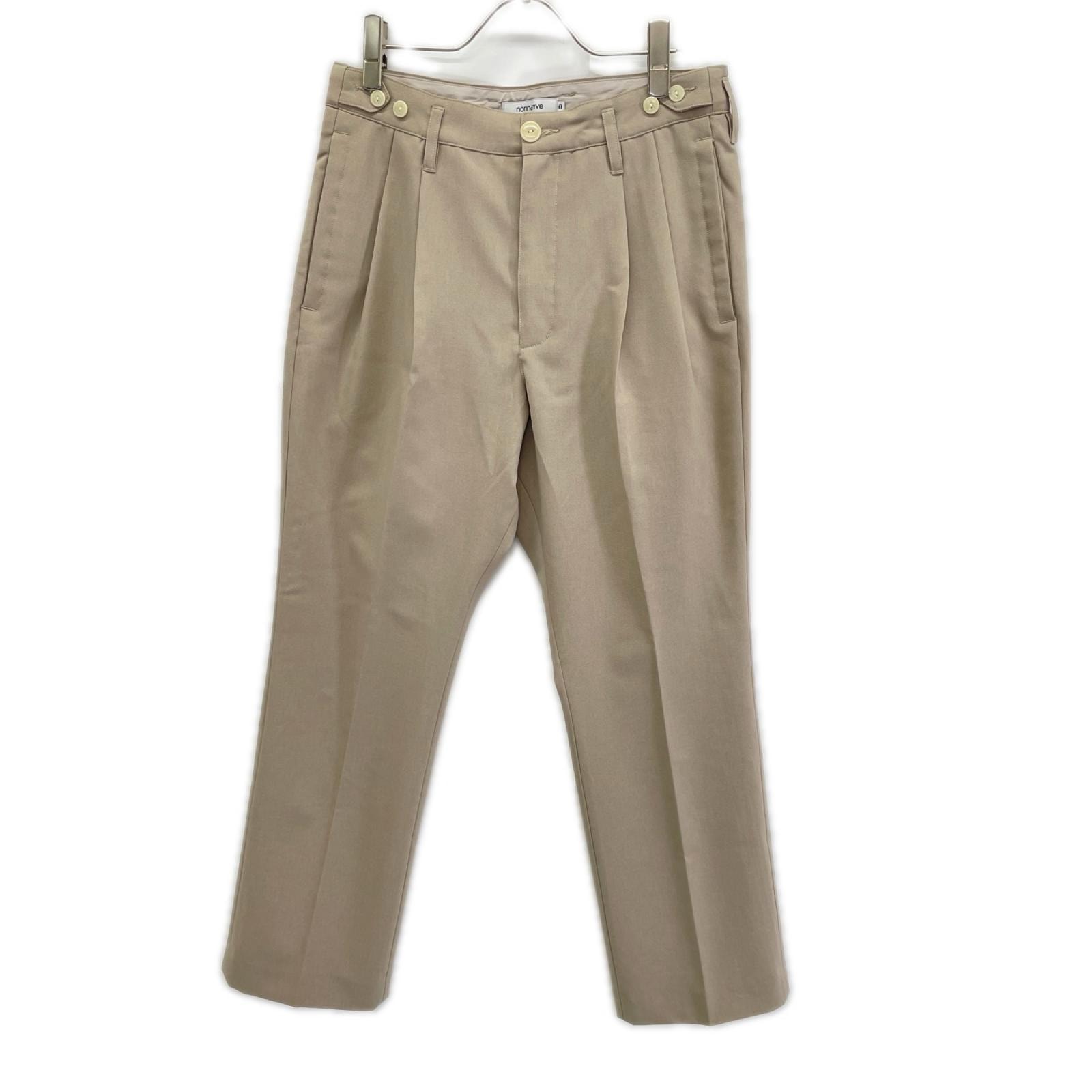 ノンネイティブ NN-P4615 25SS アイボリー OFFICER CHINO TROUSERS POLY WEATHER チノパンツ 0