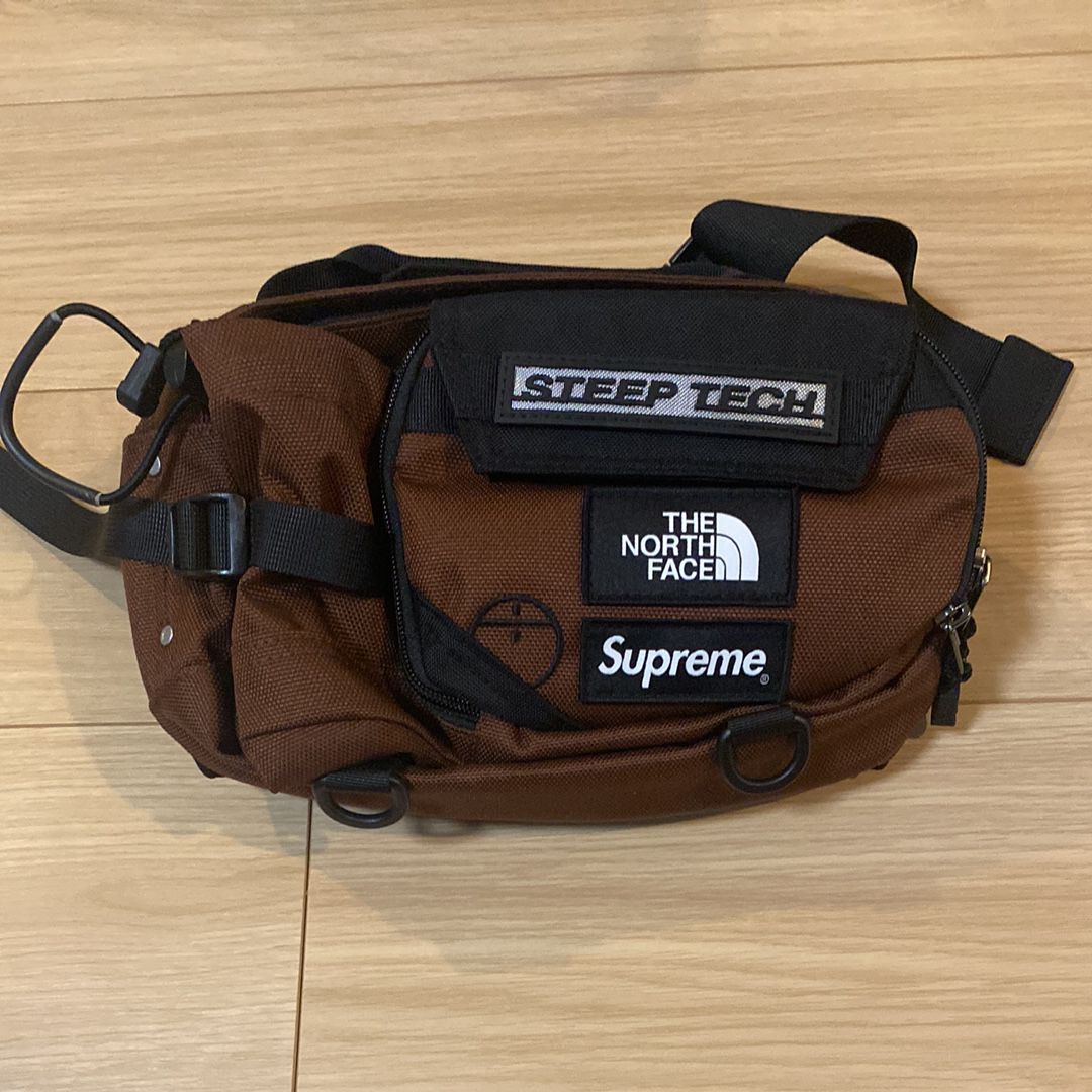 Supreme x The North Face Steep Tech Waist Bag "Brown" NM82291I / NF0A82YW