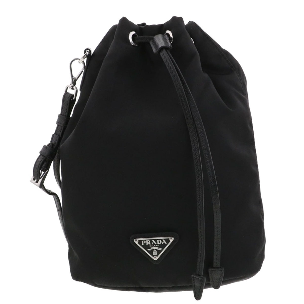 【値下げ】  PRADA プラダ ポーチ 1NS369 ナイロン ブラック  メンズ【中古】