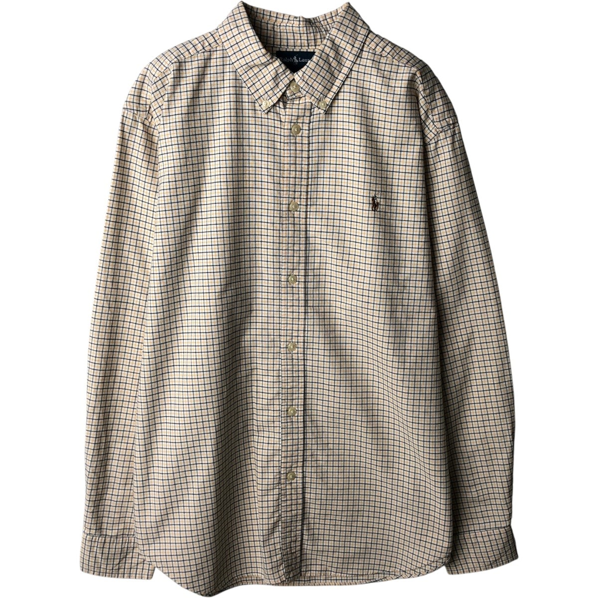 古着 ラルフローレン Ralph Lauren 長袖 ボタンダウンチェックシャツ レディースL相当/eaa637797