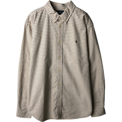 古着 ラルフローレン Ralph Lauren 長袖 ボタンダウンチェックシャツ レディースL相当/eaa637797