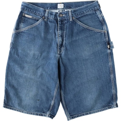 古着 90~00年代 カルバンクライン Calvin klein JEANS デニムペインターショーツ ハーフパンツ メンズw35相当 ヴィンテージ/eaa661865