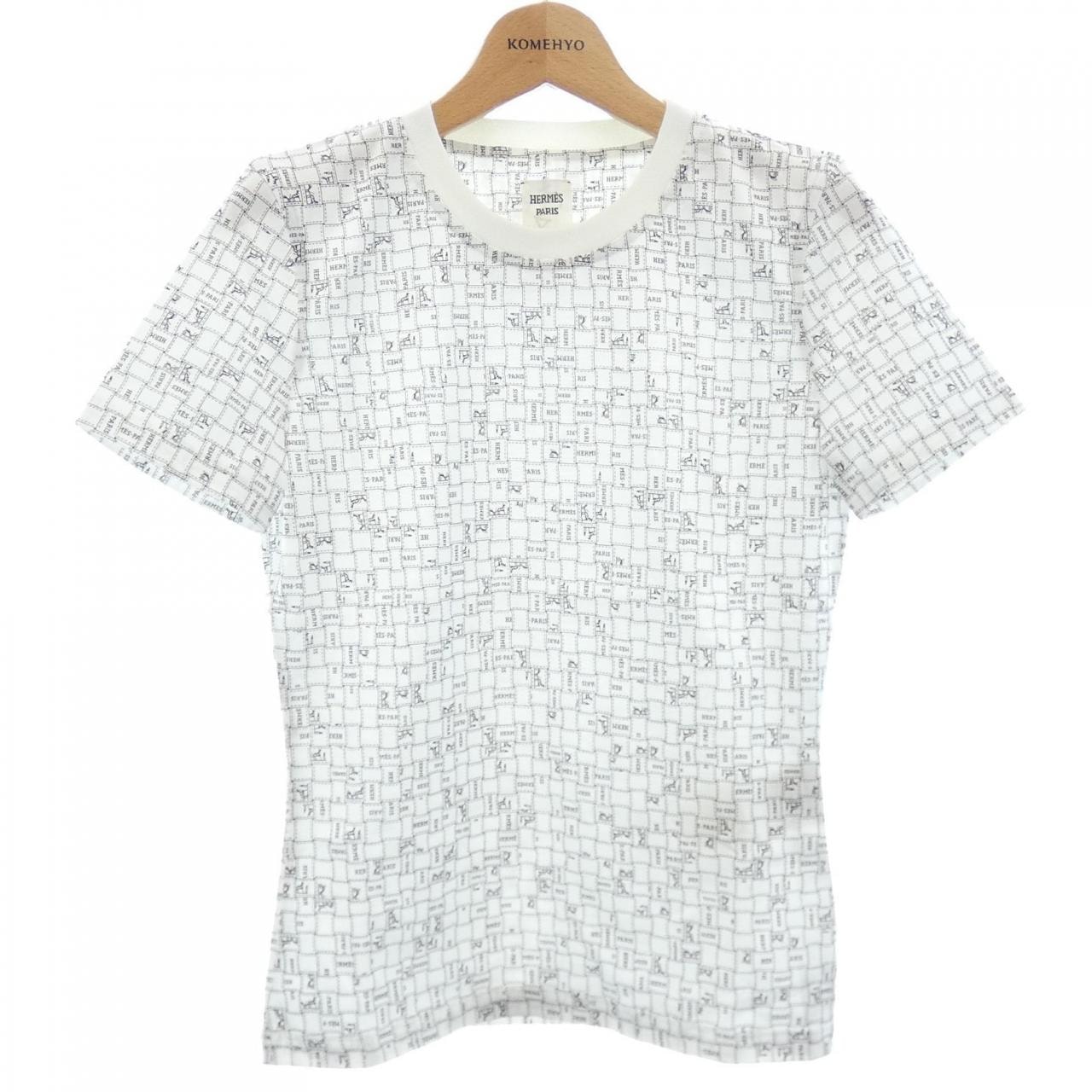 エルメス HERMES BOLDUC AU CARRE ボルデュックチェック 5E4645DK Tシャツ