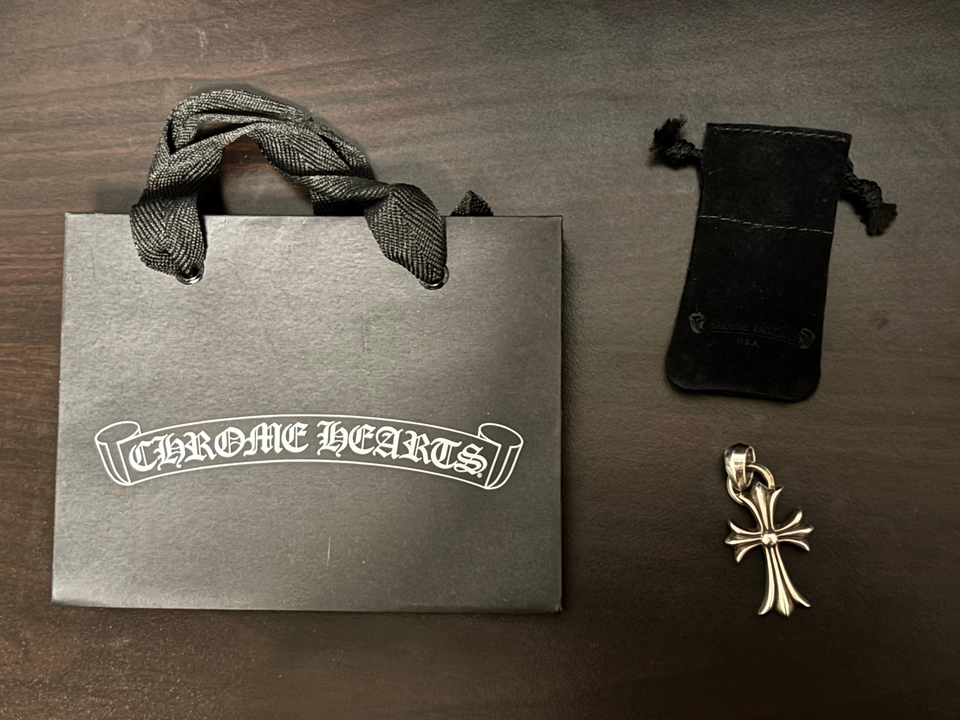Chrome Hearts CH Cross Small W Bale "Silver"
