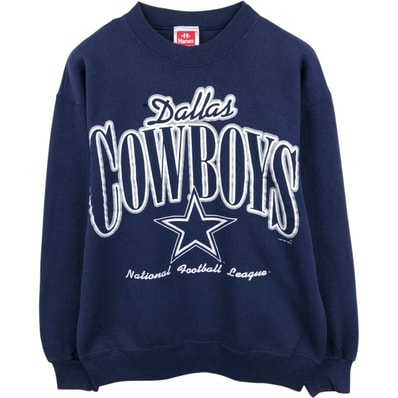 古着 90年代 ヘインズ Hanes NFL DALLAS COWBOYS ダラスカウボーイズ プリントスウェットシャツ トレーナー メンズM相当 ヴィンテージ/eaa673806