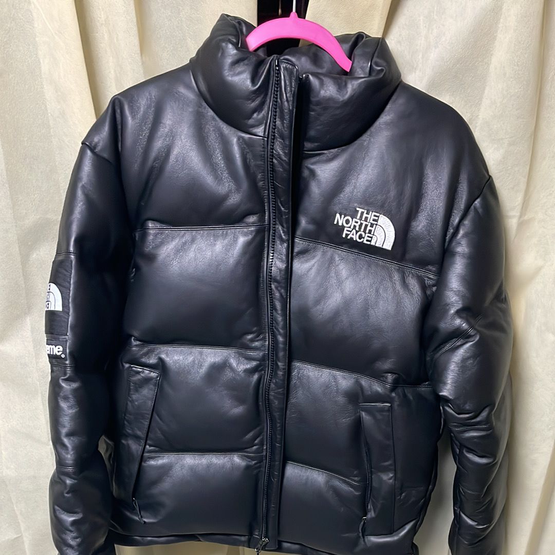 Supreme x The North Face Leather Nuptse Jacket "Black"