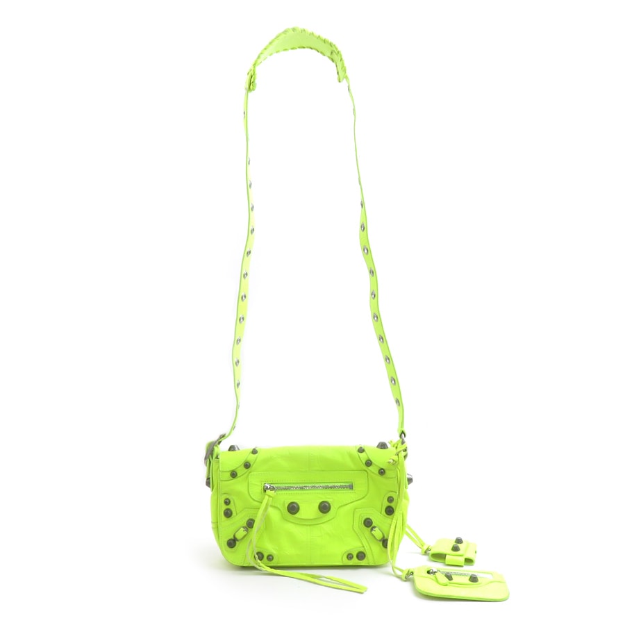 バレンシアガ BALENCIAGA ショルダーバッグ ル カゴールXS レザー ネオンイエロー レディース 719082【中古】 90289k