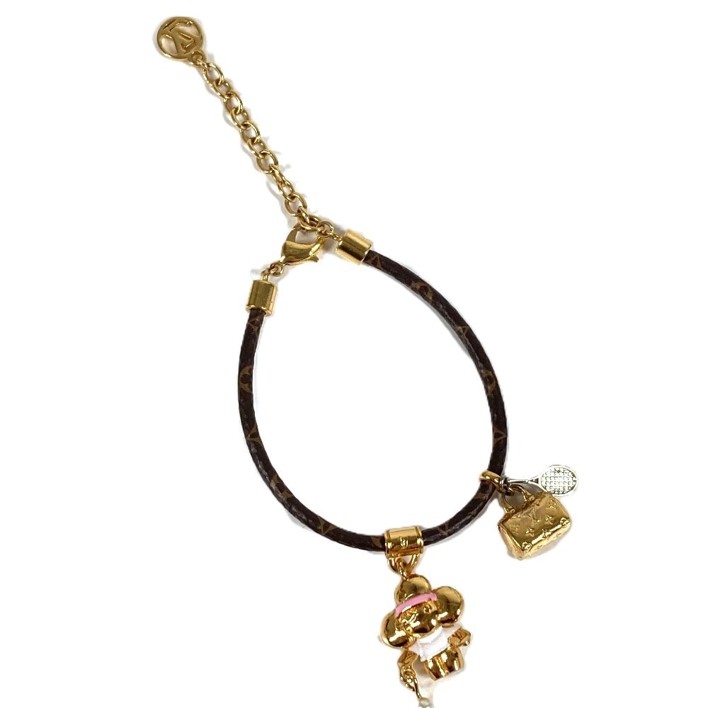 ルイヴィトン LOUIS VUITTON ヴィヴィエンヌ テニス M8293Z モノグラム アクセサリー バングル ブレスレット モノグラムキャンバス ブラウン