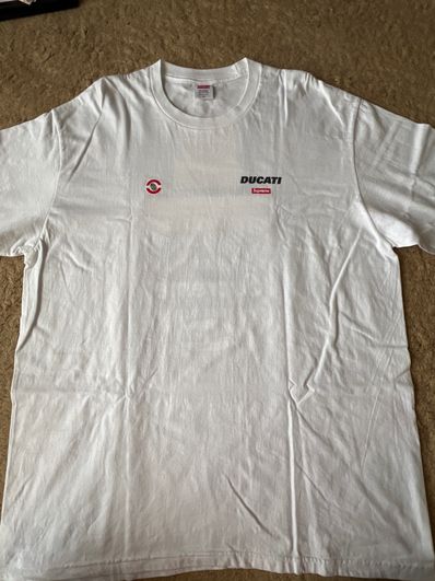 Supreme x Ducati Logos Tee "White"