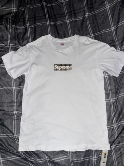 Supreme / Burberry Box Logo Tee "White"
