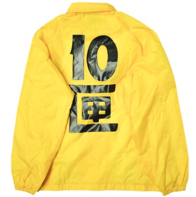 10匣 TENBOX テンボックス J TENBOX COACH JACKET ナイロン コーチジャケット M YELLOW アウター g21984