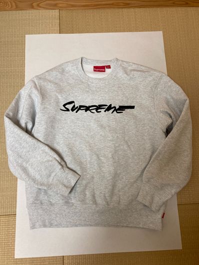 Supreme Futura Logo Crewneck "Grey"