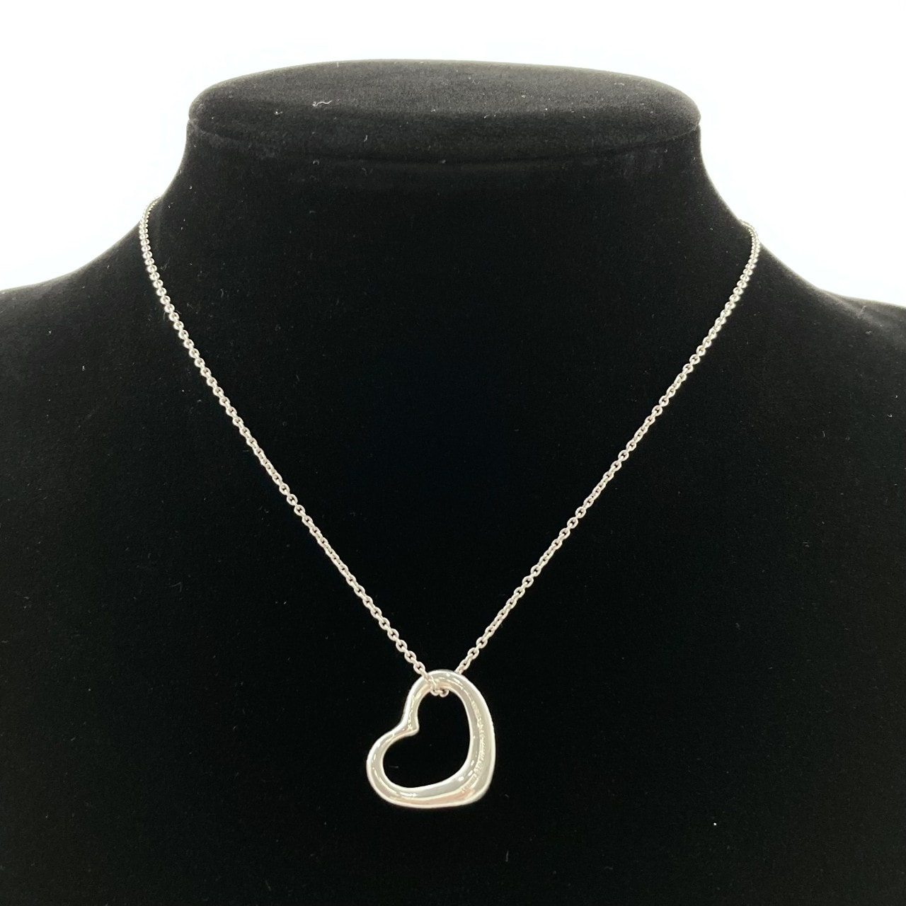 TIFFANY&Co.(ティファニー) エルサペレッティ オープンハート Ag925 ネックレス 5.3g シルバー