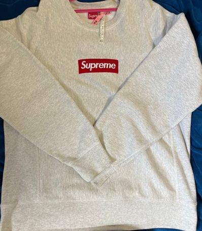 Supreme Box Logo Crewneck Sweatshirt "Ash Grey" (18FW)