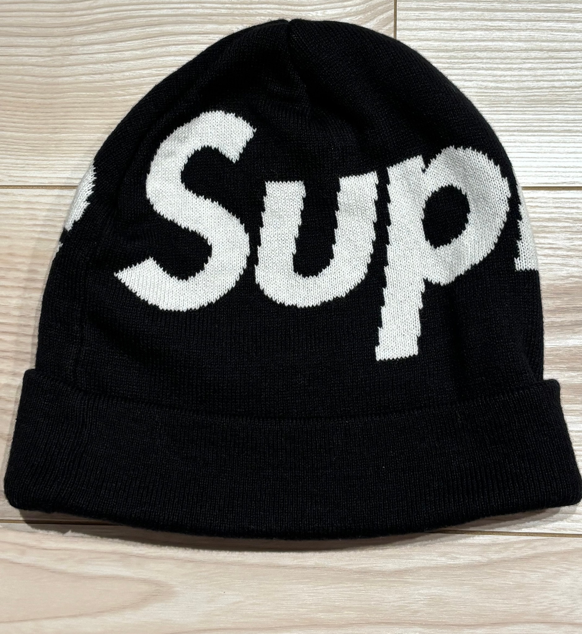 Supreme Big Logo Beanie "Black"