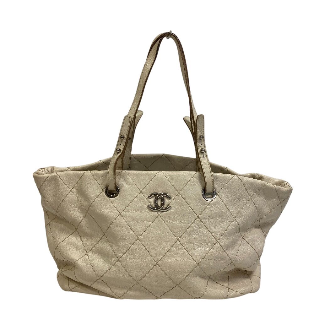 シャネル CHANEL トートバッグ オンザロード ホワイト