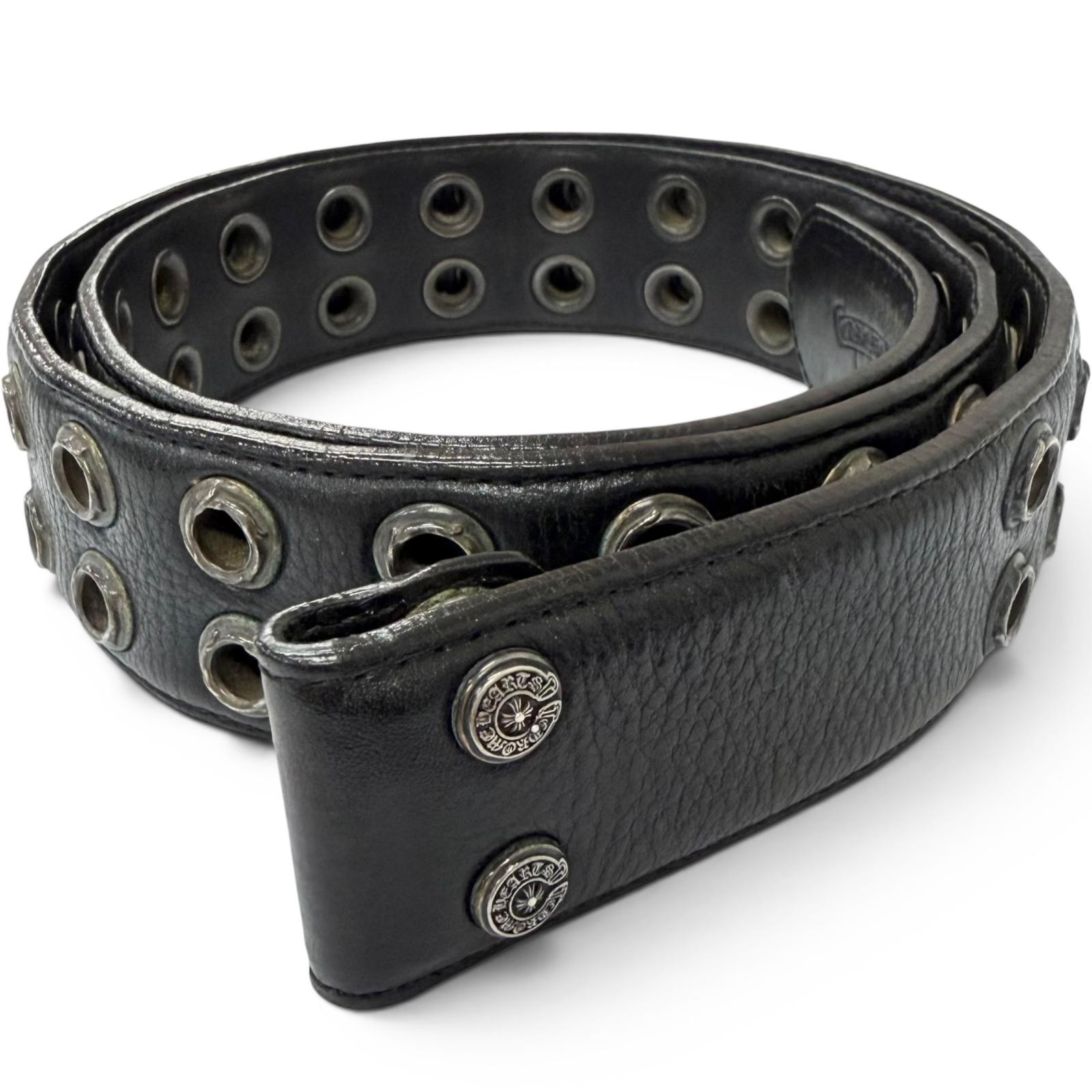 Chrome Hearts Strap Double Grommet "Black"