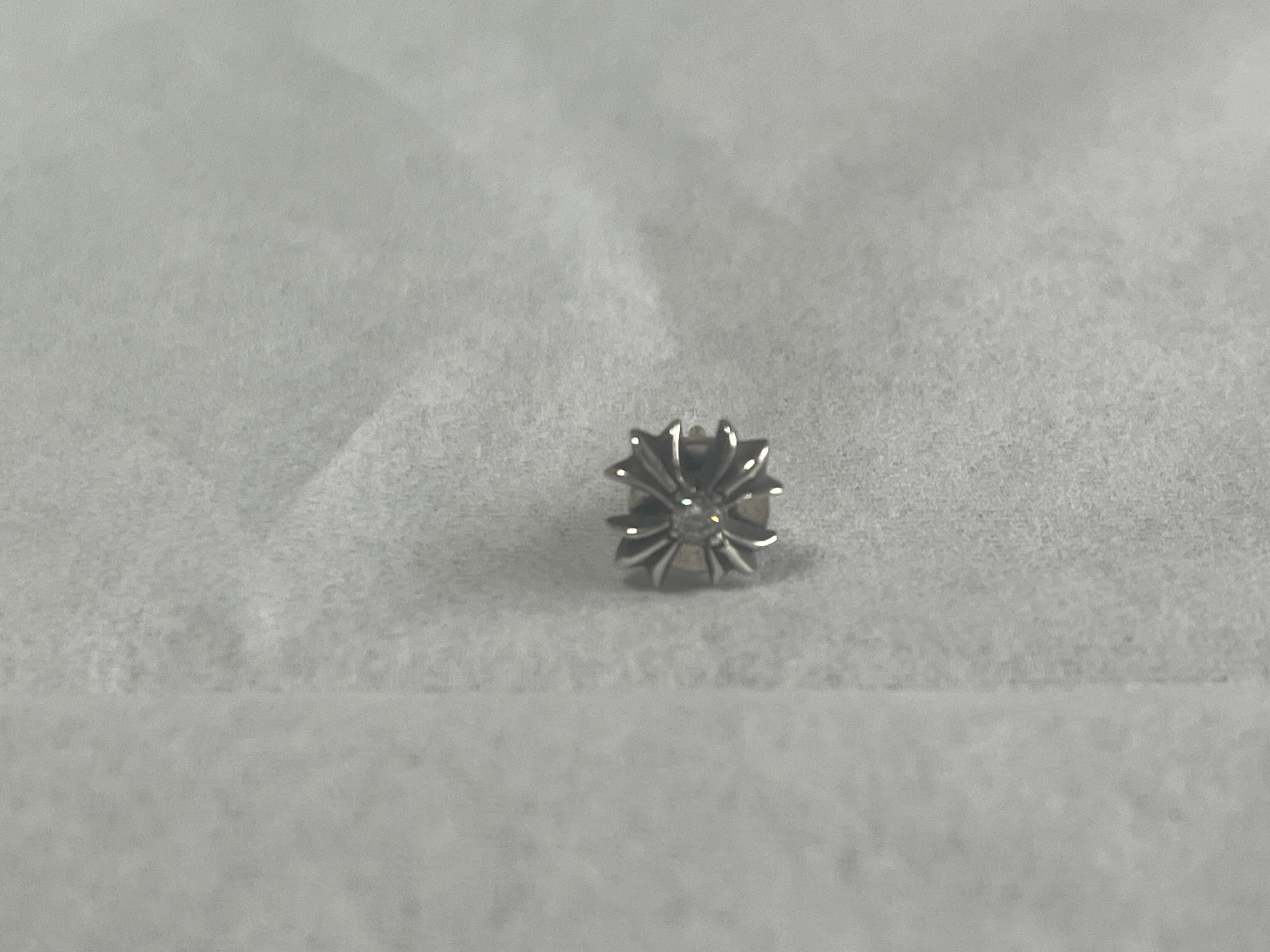 Chrome Hearts CH Plus Stud 1 Diamond Earring "Silver"
