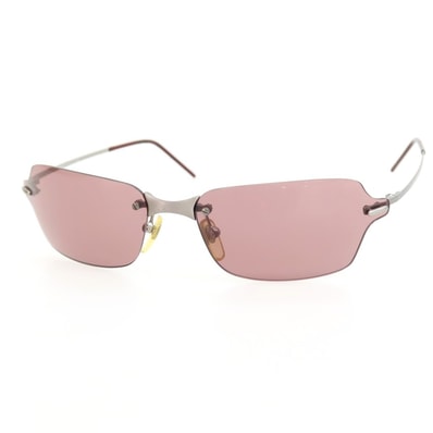 【中古】ジョルジオアルマーニ GIORGIO ARMANI リムレス サングラス シルバーxワイン系【サイズ63□16 125】【メンズ】