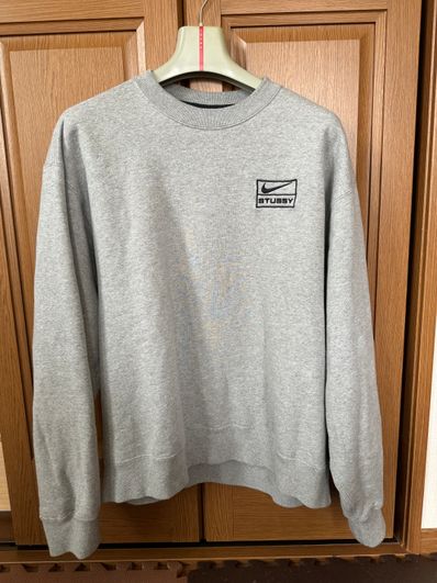 Stussy x Nike Fleece Crew (US Size) "Grey" DO9337-063
