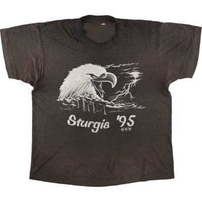 古着 90年代 ヘインズ Hanes STURGIS BLACK HILLS CLASSIC 鷲柄 イーグル柄 モーターサイクル バイクTシャツ メンズXL相当/eaa580971