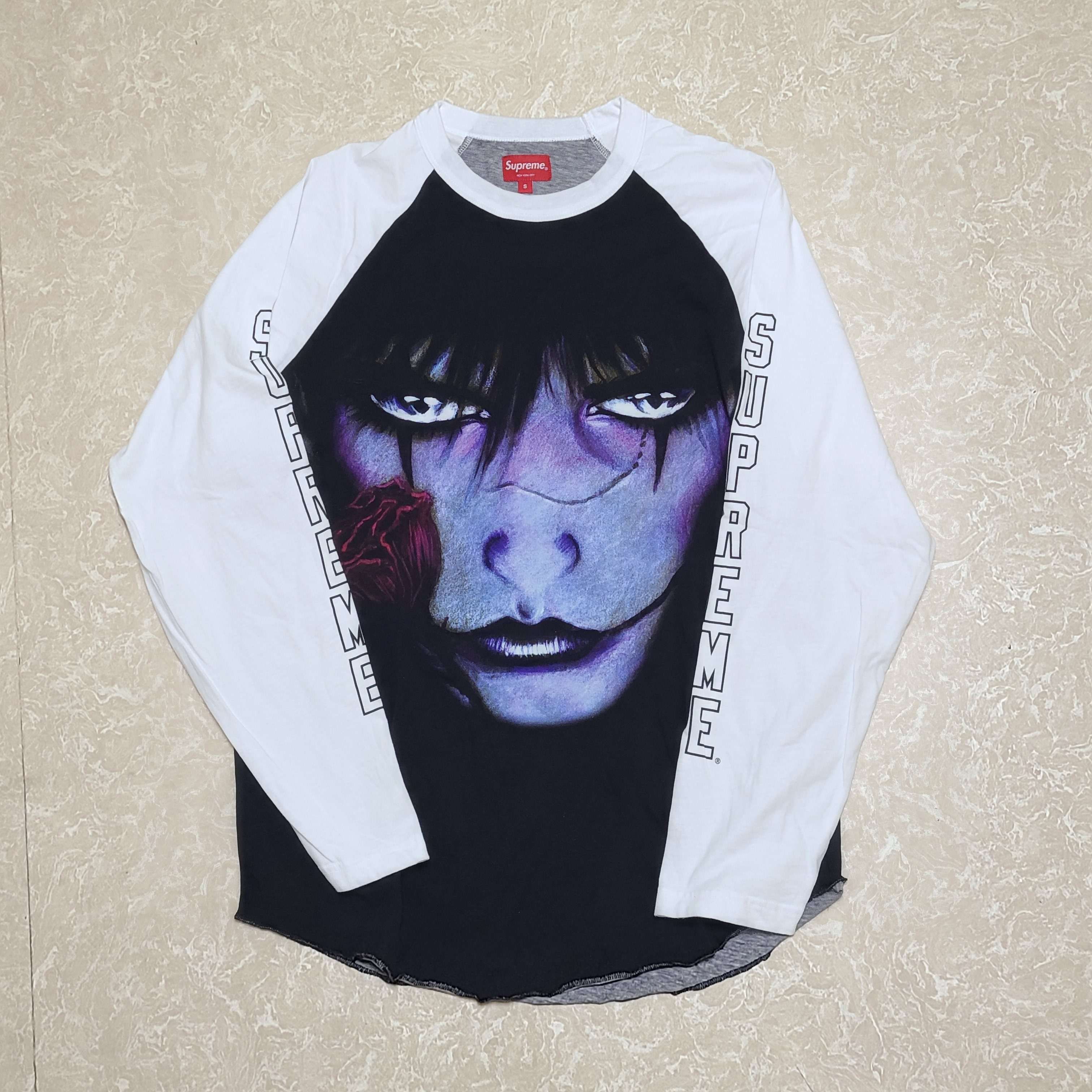 Supreme The Crow Raglan L/S Top #1 "White"