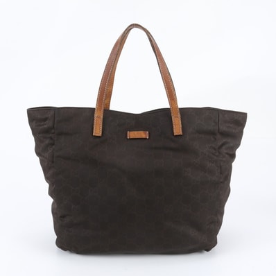 ■美品 グッチ GGナイロン 282439 トート バッグ