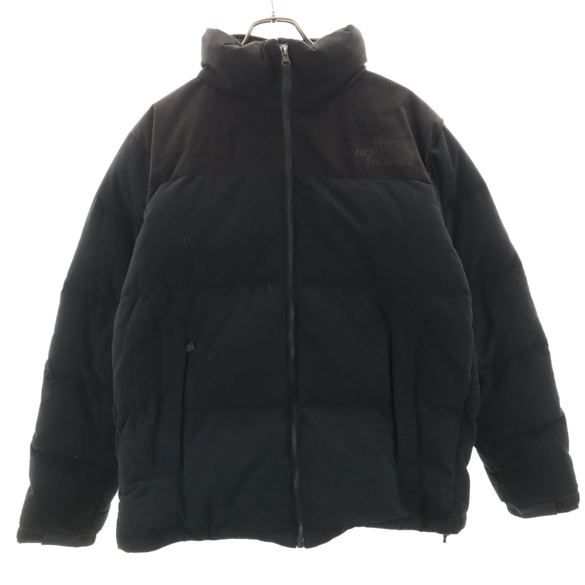 美品 THE NORTH FACE ノースフェイス 23FW コーデュロイ ヌプシ ダウンジャケット L ブラック ND92231R アウトドア