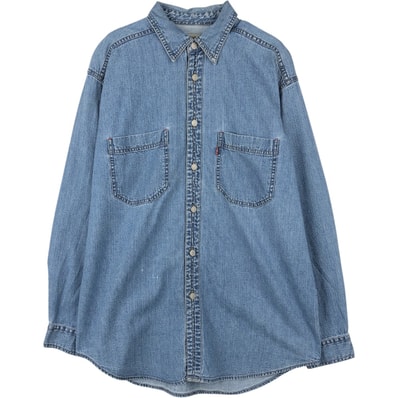古着 90~00年代 リーバイス Levi's RED TAB 長袖 デニムシャツ メンズM相当 ヴィンテージ/eaa652054