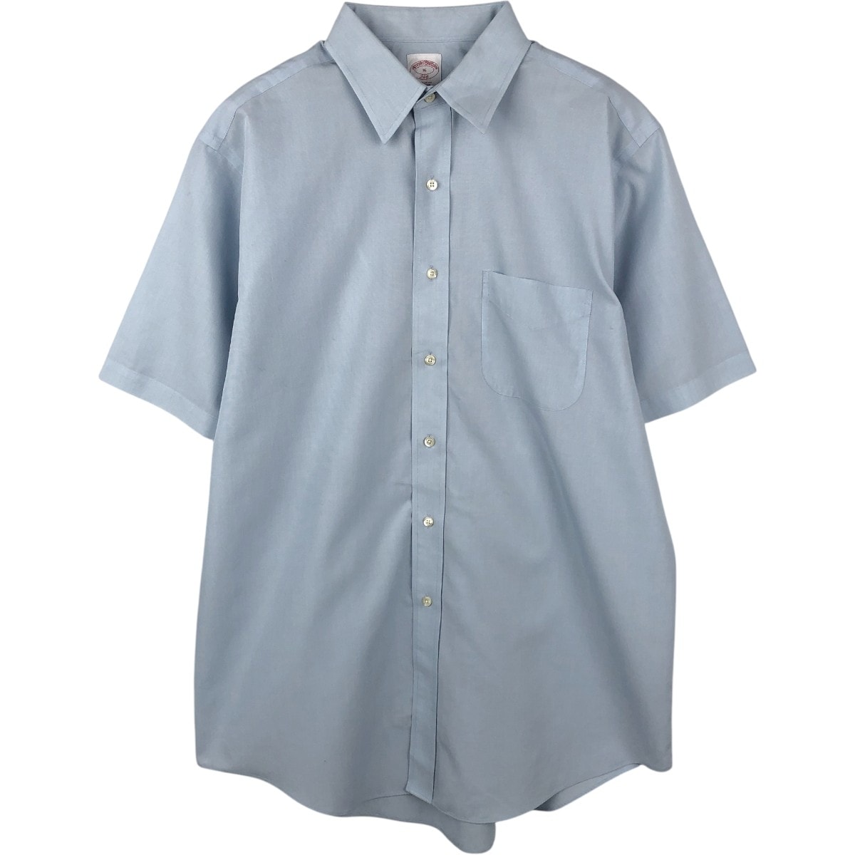 古着 ブルックスブラザーズ Brooks Brothers 346 REGULAR FIT 半袖 コットンシャツ メンズL相当/eaa665315