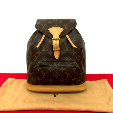 LOUIS VUITTON ルイヴィトン モンスリ MM モノグラム レザー PVC リュックサック ブラウン
18594