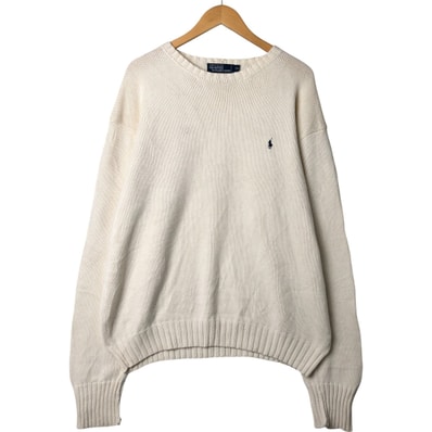 古着 ラルフローレン Ralph Lauren POLO by Ralph Lauren コットンニットセーター メンズXXL相当/eaa543977