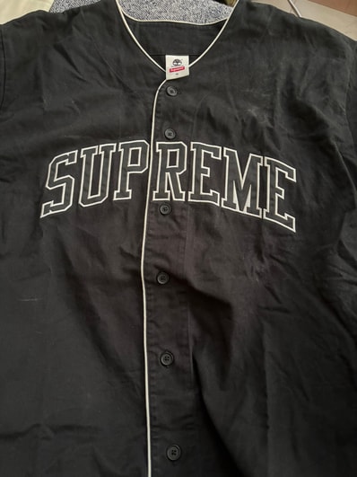 Supreme x Timberland Baseball Jersey "Black"
