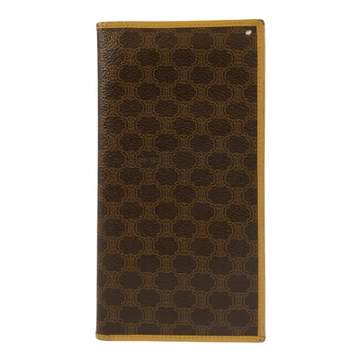 CELINE セリーヌ マカダム ブラウン PVC M152 長財布 札入れ メンズ 601077 【中古】