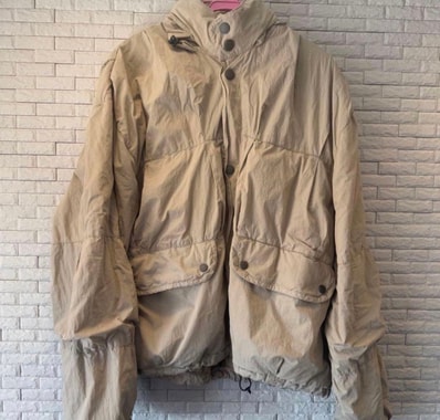 OUR LEGACY Exhale Puffa Parachute Poplin "Metallic Sand"